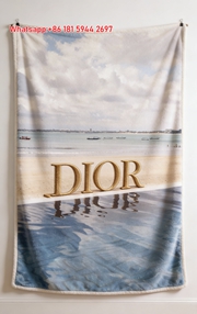 Dior Beach Pool Luxury Flannel Throw Blanket Sofa Cover Blanket D392